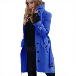 Factory Manufacturer <b>Men's</b> Fashion Winter <b>Coats</b> Fuzzy Fleece <b>Long</b> Hooded Button Faux Fur Warm Outerwear Cotton/Bamboo Fiber - Product Image 2