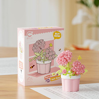 Marée musique crée des Moments floraux Mini-particule bricolage Puzzle en plastique blocs de construction Roses tournesols préservés fleur jouets