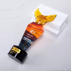 Trofeo de Cristal <span class=keywords><strong>Estrella</strong></span> Moderno de Alta Gama al por Mayor, Personalizable con Impresión a Color, Premios de Honor de Cristal, Material de Cristal, Venta al por Mayor de Fábrica - Product Image 5