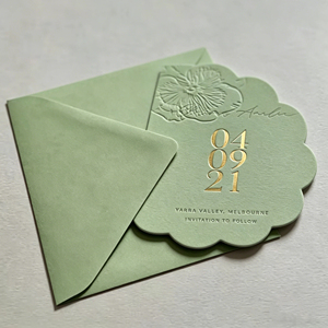 Tarjeta postal de agradecimiento de boda de diseño personalizado de alta gama, papel artístico perfecto del fabricante, impresión digital - Product Image 1