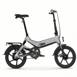 Bicicleta plegable de aleación de magnesio con batería de litio de 36V 8.7AH, bicicleta eléctrica deportiva plegable de 16 pulgadas. - Product Image 1