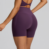 Nouveaux shorts de yoga taille haute, anti-transpiration, infroissables, sculptants et très élastiques pour la course et le fitness, pour l'export.