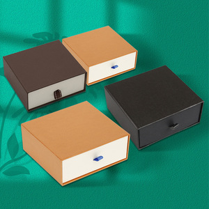 Fábrica personalizada rígida presente gaveta embalagem caixa uso geral para couro cinto cosméticos jóias - Product Image 5