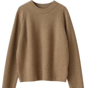 Pull-over en cachemire tricoté uni, élégant et confortable, coupe ample, avec logo personnalisé, pour femme, collection Hiver 2025, vêtements OEM - Product Image 1