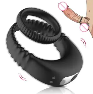 Anillos Vibradores para Parejas, Anillo para Pene, Juguetes Sexuales para Hombres, Anillo para Retrasar la Eyaculación, Artículos Sexuales, Vibrador para Hombres Adultos, Gay 18+ - Product Image 1