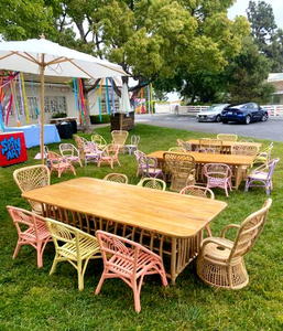 Silla Infantil Moderna de Mimbre Natural Hecha a Mano, Muebles de Mimbre Ecológicos para Hoteles, Parques, Fiestas de Cumpleaños, Decoración y Fotografía - Product Image 1