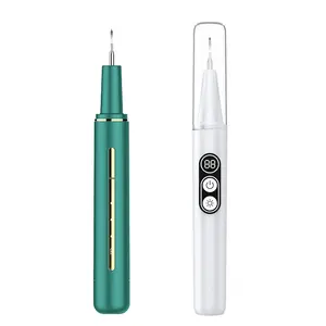 Portable home dental cleaner, oral calculus remover, whitening visual ultrasonic cleaning