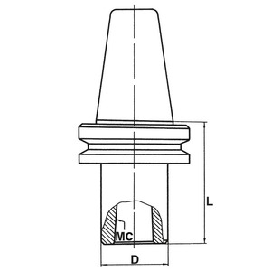 FERVI CONICO GAMBO PORTA FRESA a MANDRINO Milling Cutter Product Category - Product Image 1