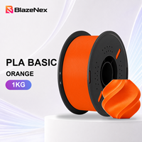 Filament PLA BlazeNex à surface lisse 1,75 mm pour prototypage quotidien 1 kg, modèles à détails fins, enroulement propre pour imprimantes 3D FDM