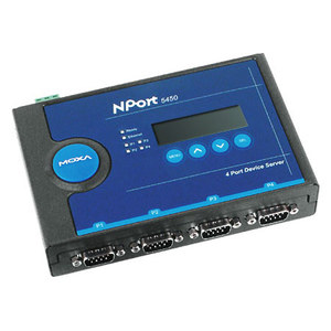 Serveur de périphériques série isolé 4 ports RS422/485 NPORT 5430I, convertisseur série-éthernet industriel sur rail DIN - Product Image 1