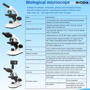 Bioda школьник биологический исследовательский микроскоп тринокулярная камера цифровой микроскоп - Product Image 2