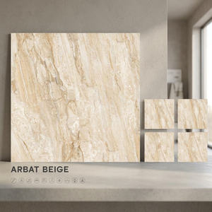 Mecedonia 600x600mm Glossy Digital Porcelain Tiles Contemporary Stone Pattern Interior Floor Collection 8mm - Product Image 5