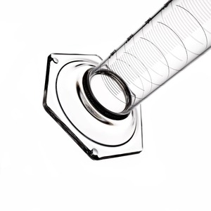 Silinder pengukur kaca heksagonal, alat ukur laboratorium kimia borosilikat 250ml dengan cangkir pengukur - Product Image 4