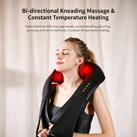Shiatsu Nacken-Schulter-Massageschal mit 8 Knoten, Rotlicht-Wärmetherapie, Tiefengewebe-Massage, 3 Modi, 3 Stufen, Schmerzlinderung für Auto und Zuhause, OEM