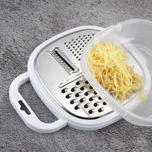 Creativo 3 en 1 de acero inoxidable, respetuoso con el medio ambiente, duradero, utensilio de cocina, multifunción, rallador de queso vegetal, <span class=keywords><strong>Manual</strong></span> de uso de ensalada - Product Image 3