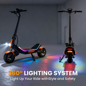 Trottinette électrique 60V E7 Pro pliable, étanche, double suspension, autonomie 65-75 km, 150 kg, moteur brushless 2400W, vitesse maximale 75 km/h - Product Image 1