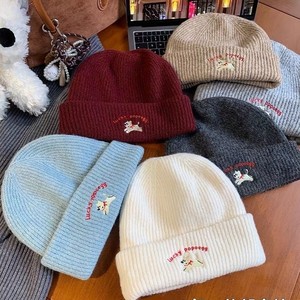 Nuevo Gorro de Invierno de Moda con Diseño de Cachorro y <span class=keywords><strong>Ciervo</strong></span> Bordado, de Felpa Cálida, PVC, 6 Paneles, para Mujer, Estiliza el Rostro, Versátil, para Cabezas Grandes - Product Image 4