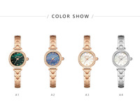 Jam Tangan Wanita Mewah Ringan Berlapis Emas, Dial Mutiara