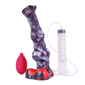 Spuitende Realistische Paardendildo Penis Haan Anale Plug Zachte Siliconen Ejaculerende Dildo 'S G-Spot Orgasme Volwassen Seksspeeltjes - Product Image 1