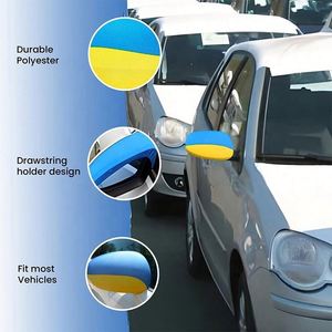 Bandera Lateral para Auto con Diseño Personalizado, Precio Económico, MOQ Bajo, con Asta de Fibra de Vidrio, Impermeable, para Autos y SUVs - Product Image 3