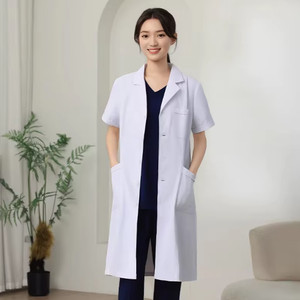 Bata <span class=keywords><strong>de</strong></span> Médico Unisex Personalizada ODM, Bata Blanca para Médicos Seniores, Bata Quirúrgica para Médicos y Enfermeras, Bata <span class=keywords><strong>de</strong></span> <span class=keywords><strong>Laboratorio</strong></span>, Uniformes <span class=keywords><strong>de</strong></span> Enfermería - Product Image 3