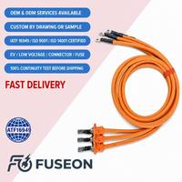 Harness Kabel Bus DC Tegangan Tinggi Khusus EV 600V Konduktor Tembaga Berpenampang Besar untuk Modul Baterai