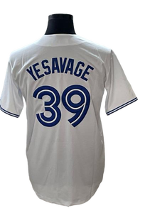Maillot de baseball <span class=keywords><strong>blanc</strong></span> entièrement brodé Toronto 2026 pour homme, grande taille, manches courtes # 27 Guerrero Jr # 11 Bichette # 30 Kirk Polyester - Product Image 5