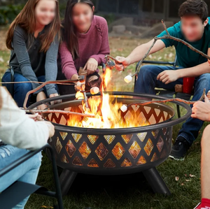 Nouveau design Foyer d'extérieur facile à assembler Barbecue Cheminée à bois avec barbecue <span class=keywords><strong>Plancha</strong></span> - Product Image 5