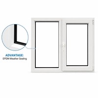 Ventanas Abatibles de PVC Personalizables al por Mayor, Doble Acristalamiento, Insonorizadas, Eficiencia Energética, Diseño Moderno, Diseño Gráfico para Hoteles
