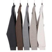 RUICHI Sweat-shirt Polo Demi-Zip 350G Épais Homme Femme Couleur Unie Style Old Money Ample Décontracté Automne Hiver