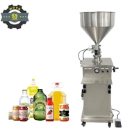 Machine cosmétique semi-automatique haute précision pour pâtes, liquides, sauces, crèmes, lotions, essences, ketchup, miel, chocolat