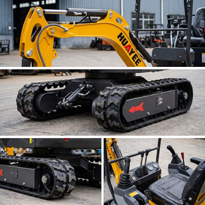 Nouvelle conception de mini-excavatrice sur chenilles de 1,2 tonne, petite pelle hydraulique avec chenilles en caoutchouc pour travaux de terrassement à domicile et dans le jardin - Product Image 5