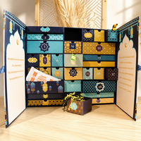 Boîte en carton personnalisée pour calendrier de l'avent du Ramadan, 30 jours, vide, impression cadeau, emballage de luxe, tiroir en carton vide pour le Ramadan