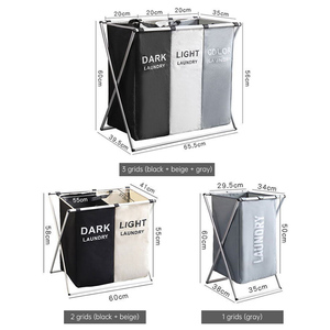 <span class=keywords><strong>Panier</strong></span> à linge pliable en tissu Oxford, <span class=keywords><strong>organisateur</strong></span> de rangement pour vêtements, <span class=keywords><strong>panier</strong></span> à linge avec cadre en aluminium - Product Image 6