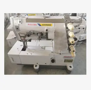 Used Industrial Pegasus W500 Flat-bed Interlock Sewing Machines