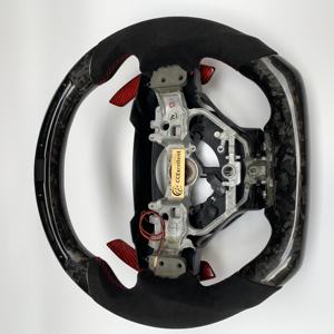 CCExcellent Volant en fibre de carbone personnalisé avec LED pour Lexus IS RCF 2014 + avec cuir Alcantara et palettes de changement de vitesse - Product Image 6