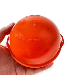 Boule de marquage de localisation téléphonique souterraine 101,4 kHz Orange HDPE Étanche Traceur de câble enterré - Product Image 3
