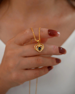 Kalung Proyeksi Bentuk Hati Stainless Steel Custom Gambar, Bersertifikat CE, Trendi untuk Wanita & Ibu - Product Image 3