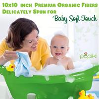 100% Bamboo Super Soft Baby Towel Quick-Dry Face Towel with Fun Cartoon Pattern Woven Technique for Kids Bath