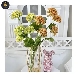 5 Heads Colorful Artificial Hydrangea Ball Flowers High Quality Bouquets Artificial Flower Hydrangea