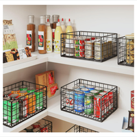 Paniers de rangement écologiques en fil métallique ovale flexible chromé pour l'utilisation de restaurant de restauration rapide-service de hot-dog aux fruits de pain sandwich