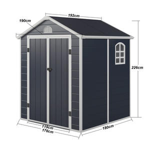 <strong>Tall</strong> Height Durable Apex Roof <strong>Plastic</strong> Resin Shed for Outdoor <strong>Storage</strong> <strong>Garden</strong> Building - Product Image 4