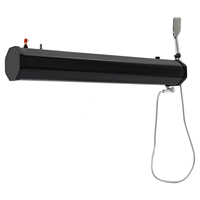 CYEN Facile à assembler Absorbe la lumière du soleil Grande capacité 30L Réservoir d'eau octogonal en PVC pour toit de voiture Douche de route en plein air Douche de camping