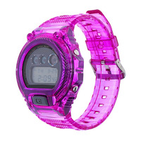 Relojes ONTHELEVEL para Mujer, Reloj Deportivo Digital Multifunción para Hombre, Correa Transparente Colorida, Reloj Resistente al Agua