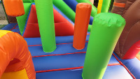 Toboggan Gonflable Certifié EN14960 DFRL avec Filet de Sécurité, Garantie 3 Ans, Capacité >300KG, Thème Cœur Amour pour Extérieur
