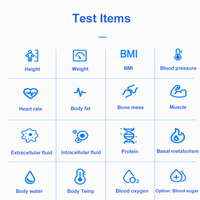 Máquina Inteligente Todo en Uno para Chequeos de Salud, Medición de Altura/Peso, Construcción de Acero, para Autoservicio de Salud Comunitaria