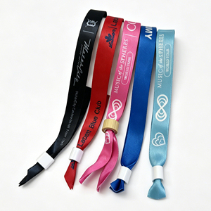 Pulsera de Tela Ajustable con Logotipo Personalizado al por Mayor Sin Pedido Mínimo, Pulsera Tejida para Eventos - Product Image 1