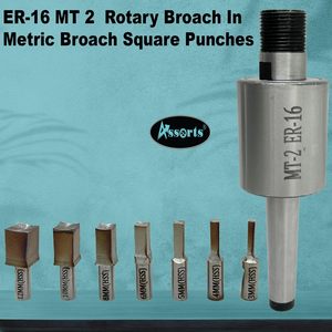 Juego de Portaherramientas Rotatorios ER-16 MT2, 7 Herramientas de Brochado Interno Cuadradas HSS Métricas - Product Image 2