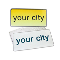 Plaque d'immatriculation Free Design Support de plaque d'immatriculation en aluminium Motobik Car Lisense Plate Set