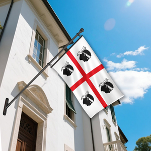 Drapeau personnalisé de la Sardaigne en polyester, bannière extérieure, drapeau mural régional italien <span class=keywords><strong>des</strong></span> Quatre Moors avec œillets en laiton - Product Image 2